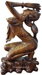 Sculpture bois, galerie Siadja, Mas (Bali)