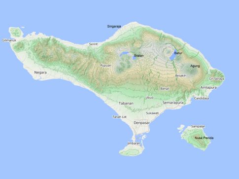 Carte de Bali